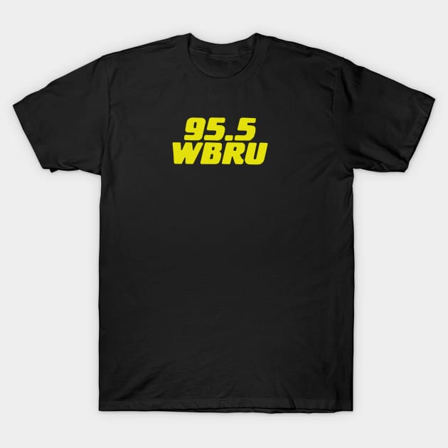 95.5 WBRU - Providence RI T-Shirt by The Daily Ghost